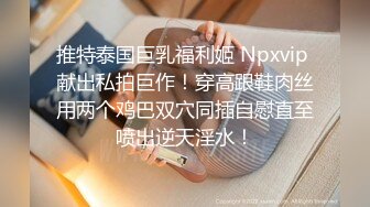 推特泰国巨乳福利姬 Npxvip 献出私拍巨作！穿高跟鞋肉丝用两个鸡巴双穴同插自慰直至喷出逆天淫水！