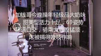 加钱哥今晚操年轻极品大奶妹，甜美型活力十足，69姿势舔逼口交，骑乘大屁股猛顶，床被搞得吱吱作响