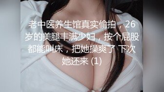 老中医养生馆真实偷拍，26岁的美腿丰满少妇，按个屁股都能叫床，把她操爽了 下次她还来 (1)