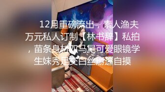 ❤️12月重磅流出，素人渔夫万元私人订制【林书辞】私拍，苗条身材双马尾可爱眼镜学生妹秀足交白丝掰逼自摸