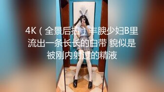 4K（全景后拍）丰腴少妇B里流出一条长长的白带 貌似是被刚内射过的精液