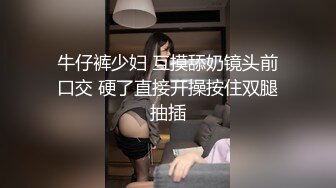 牛仔裤少妇 互摸舔奶镜头前口交 硬了直接开操按住双腿抽插