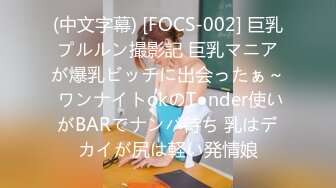 (中文字幕) [FOCS-002] 巨乳プルルン撮影記 巨乳マニアが爆乳ビッチに出会ったぁ～ ワンナイトokのT●nder使いがBARでナンパ待ち 乳はデカイが尻は軽い発情娘