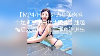 【MP4/HD】外表甜美肉感十足！吊带白丝大肥臀，翘起被后入爆操，特写视角进进出出