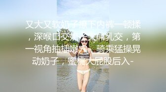 又大又软奶子撩下内裤一顿揉，深喉口交奶子夹屌乳交，第一视角抽插嫩穴，骑乘猛操晃动奶子，蜜桃大屁股后入-