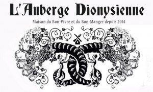 Auberge dionysienne logo version gravure